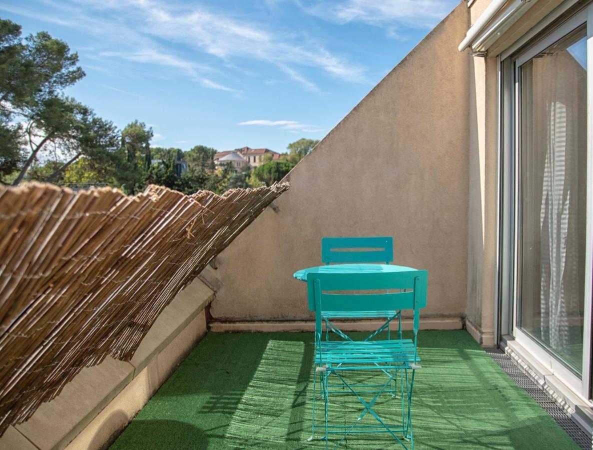 Studio Terrasse Montpellier - Parking Prive - Proche Ligne 1 ภายนอก รูปภาพ